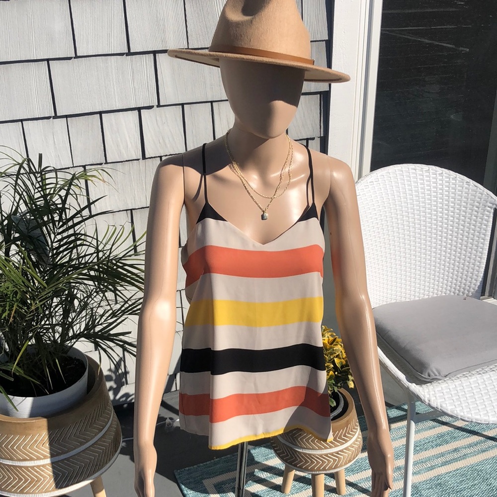 Express striped tank top